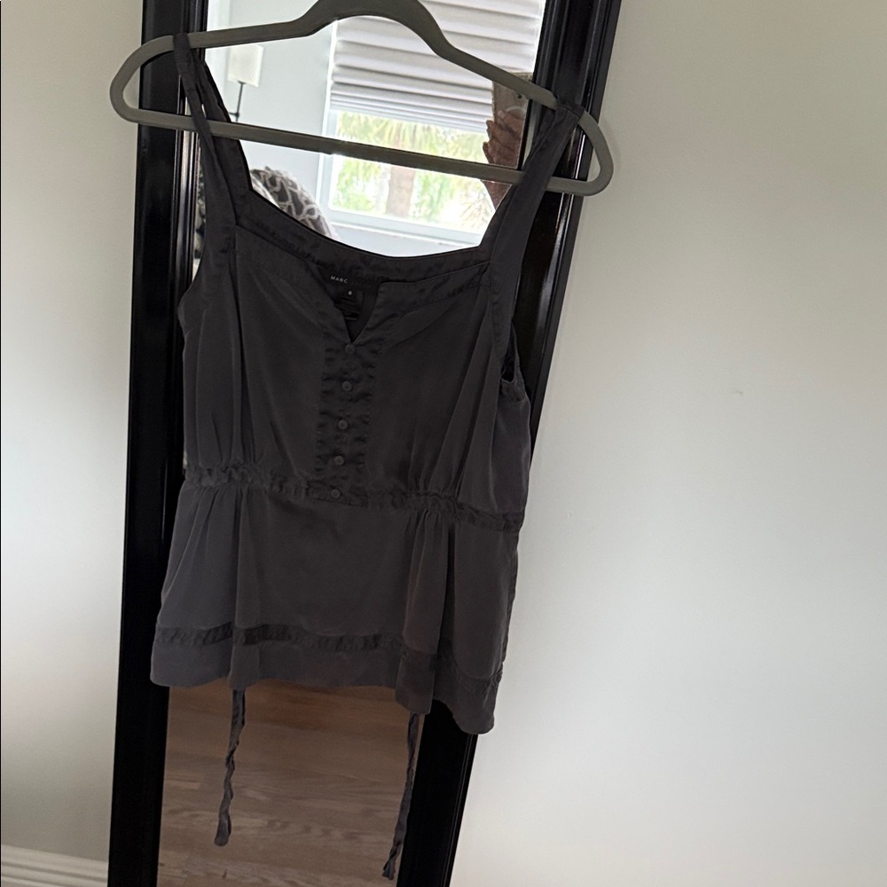 Marc Jacobs Charcoal Sleeveless Blouse